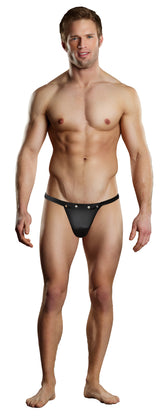 Male Power Rip Off Thong for Men in Stretchy Spandex Black Small Medium Mens Thongs