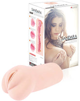 Masturbator Sandara Realistic Double Layer Stimulation Flesh Strokers - Manual