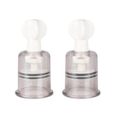 Nipple And Clit Suckers Medium 2 Piece Set Clear Nipple Suckers