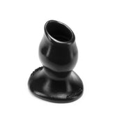 Pighole 2 Hollow Butt Plug Medium Black Black > Anal Range > Tunnel and Stretchers