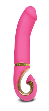 Gjay Neon Rose Waterproof Toy with 6 Vibration Modes Pink Vibrators