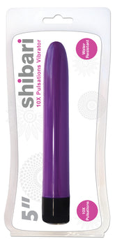 Shibari 10X Pulsations Vibrator 5in Purple for Intense Pleasure Purple Couples Toys