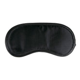 Black Satin Eye Mask for Sensory Deprivation and Intimacy Black Blindfold