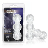 M for Men Master Stroker Clear 6 Inch Pocket Size Clear Strokers - Manual