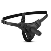 Silicone Realistic Strap-On Dildo with Adjustable Harness for Intimate Pleasure Black > Realistic Dildos and Vibes > Strap On Harnesses