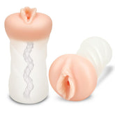 Zolo Clear Girlfriend Masturbator Dual-Density Stroker Clear Strokers - Manual