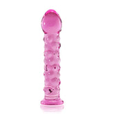 Glass Romance 2 Pink 7in Luxury Glass Dildo for Sensation Pink DONGS Glass