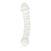 Glass Romance 5 Clear 7in Glass Dildo for Unique Sensation Clear DONGS Glass