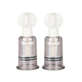 Nipple and Clit Suckers Small 2 Piece Set for Enhanced Pleasure Clear Nipple Suckers