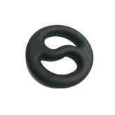 Brutus Yin Yang Silicone Cock and Ball Duo Ring Black COCK RINGS