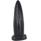Black Tongue Shape Anal Plug Adult Intimacy Toy Soft PVC Black ANAL TOYS