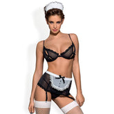 Maidme 5 Piece Lingerie Set Black Small Medium Costumes