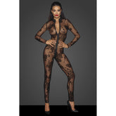 Long Tulle Overall with Three Way Zipper Black Medium Dresses