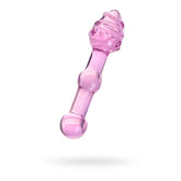 Sexus Glass Dildo Pink 17cm Elegant Design Body Safe Pink DONGS Glass