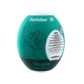 Satisfyer Masturbator Egg Naughty Compact Pleasure Device Green Strokers - Cup|Egg