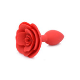 Booty Bloom Silicone Rose Anal Plug Medium Red Red Medium > Anal Range > Butt Plugs