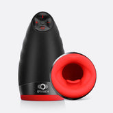 Chiven 2 (Black) – Heating Vibrating Masturbator Black Strokers - Vibrating