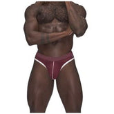 Male Power Sport Mesh Thong Burgundy for Men Burgundy Large Extra Large Mens G-Strings