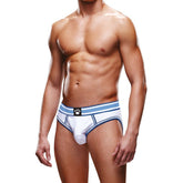 Prowler Open Back Brief White/Blue for Style and Comfort Blue Small Open Back Underwear