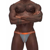 Male Power Casanova Uplift Jock Grey with Satin Waistband Grey Large Extra Large Jockstraps
