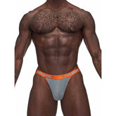 Male Power Casanova Uplift Micro Thong in Grey for Men Grey Large Extra Large Mens G-Strings