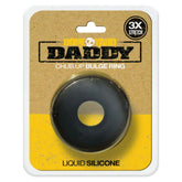 Daddy Silicone Ring Black with 3.0cm Inner Diameter for Enhanced Pleasure Black COCK RINGS