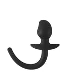 Woof Hyper Soft Silicone Puppy Tail Plug for Playful Role-Playing Adventures Black Tails