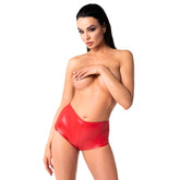 Mysteria Shorts Red - High-Waisted Red Small Womens Latex