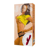 JOS Tenty (Velvet Silicone) – Rechargeable Rabbit Vibrator with Moving Shaft Rings Burgundy > Vibrators > Ladies > Rabbit