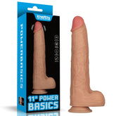 Power Basics 11 Inch Vibrating USB Dildo – Realistic Shaft Vibrator with 10 Modes Flesh > Dildos > Large Dildos