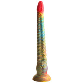 Tenta Dick Tentacle Silicone Dildo (Multicolor) – 11 Inch Ribbed Tentacle Dong Rainbow > Dildos > Fantasy