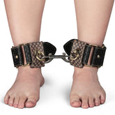 Rebellion Reign (Black) – Faux Leather Adjustable Ankle Cuffs Brown > Bondage Gear > Restraints