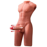 Jason 17cm USB Auto Thrusting Male Torso – Realistic Sculpted Masturbator Flesh > Sex Toys For Men >