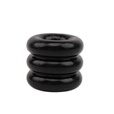 Triad – Stretchy Triple Ring Cock Ring Black One Size > Cock Ring > Single