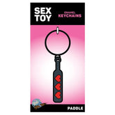 Wood Rocket Hearts Paddle Keychain – Enamel Kink Accessory Keychain Black > Novelties > Keychains