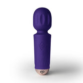 Violet Dream (Purple) – Waterproof Rechargeable 16-Mode Silicone Mini Wand Vibrator Purple > Sex Toys > Massage Wands