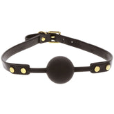 TABOOM Ball Gag – Adjustable Vegan PU Leather Bondage Accessory > Bondage Gear > Gags and Bits