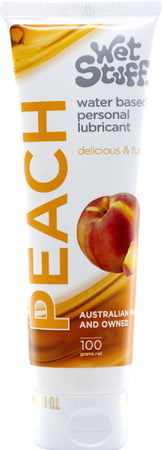 Wet Stuff Peach – Edible Peach Flavored Lubricant Tube 100g > Lube > Flavoured