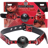 Crimson Tied Breathable Ball Gag – Perforated Comfortable Breathable Ball Gag > Bondage Gear > Gags and Bits