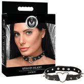 Spiked Heart Choker – Adjustable Spiked Collar Accessory > Bondage Gear > Collars & Leashes