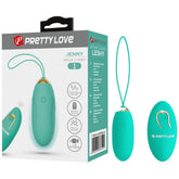 Rechargeable Jenny – Multi-Speed Remote-Controlled Egg Vibrator with 12 Vibration Settings Seafoam > Sex Toys For Ladies > Vibrating Eggs