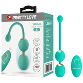 Rechargeable Willie – Remote-Controlled Vibrating Pelvic Floor Exerciser Balls Seafoam > Sex Toys For Ladies > Kegel Exercise