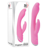 Adam & Eve G-Gasm Rabbit – 20.3 cm Plush Premium Silicone Rabbit Vibrator Pink VIBRATORS-RABBIT