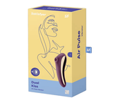 Satisfyer Dual Kiss Wine Red - Dual Stimulation Pleasure Device Purple STIMULATORS