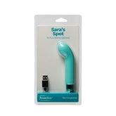 Power Bullet Sara’s Spot Vibrator Teal for G-Spot Pleasure Teal BULLETS