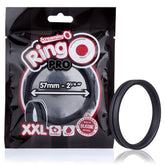RingO Pro XXL – Stretchy 2.25 Inch Diameter Silicone Erection Enhancer Ring Black > Cock Ring > Single