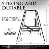 Master Series Throne Adjustable Sex Sling with Stand > Sex Toys > Swings & Slings