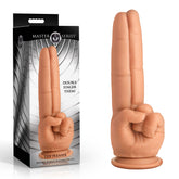 Master Series The Pleaser – 23.6 cm Double Finger Dildo Flesh > Dildos > Other Dildos