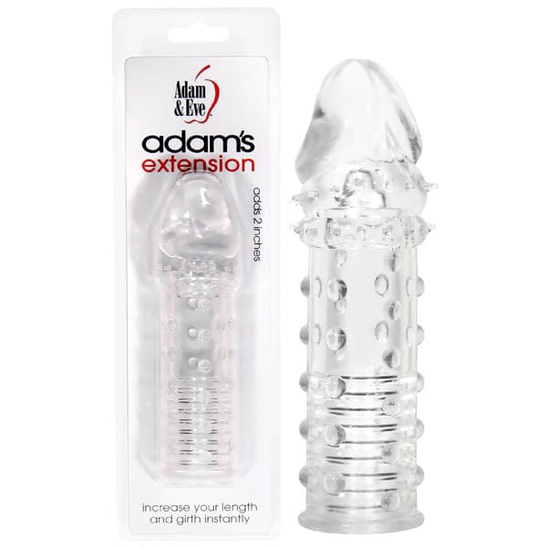 Adam & Eve Adam's Extension 2 Inch Penis Enhancer Clear SLEEVES Adam & Eve Adam's Extension 2 Inch Penis Enhancer Clear SLEEVES
