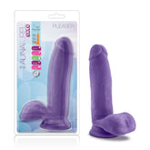 Au Naturel Bold Pleaser 7 Inch Dildo Purple Purple Dongs Realistic